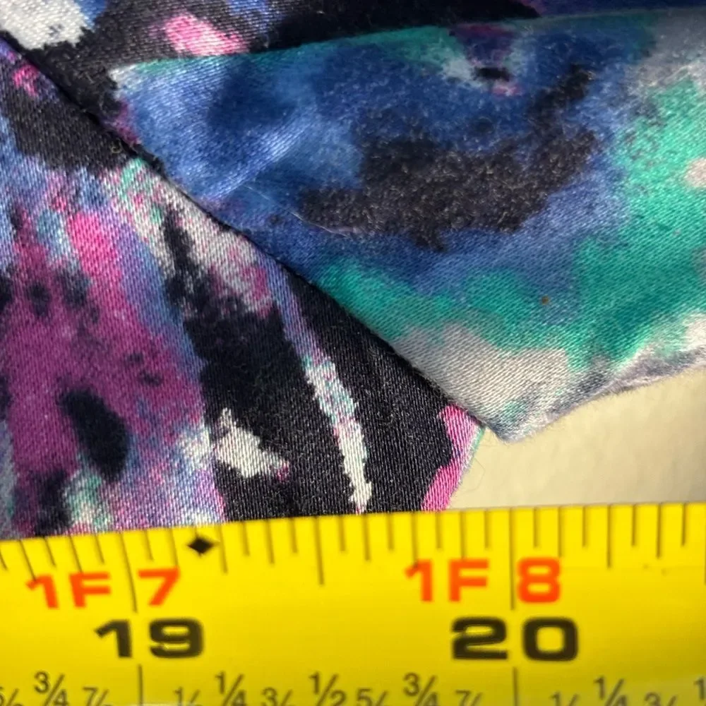 Ann Taylor Floral Blazer Jacket Black Purple Gardencore Career size 14